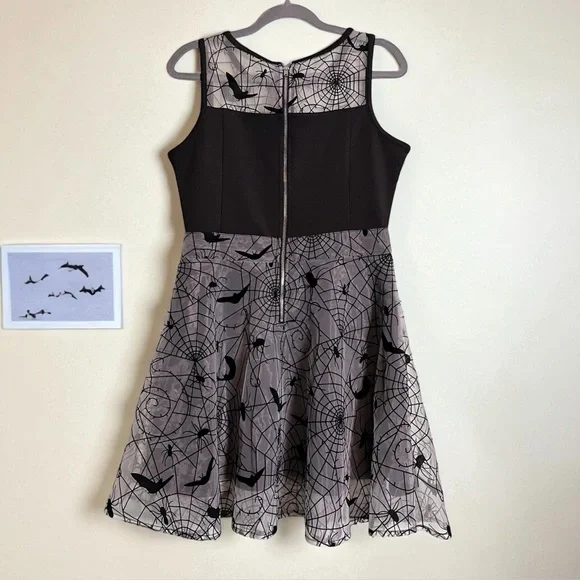 Fit & Flare Goth Dress. Spirit. Cosplay. Gothic. Halloween Costume Party. Size L - Picture 2 of 10